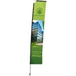 Legend 4M Sublimated Telescopic Double-Sided Flying Banner - 1 complete unit - Image 9