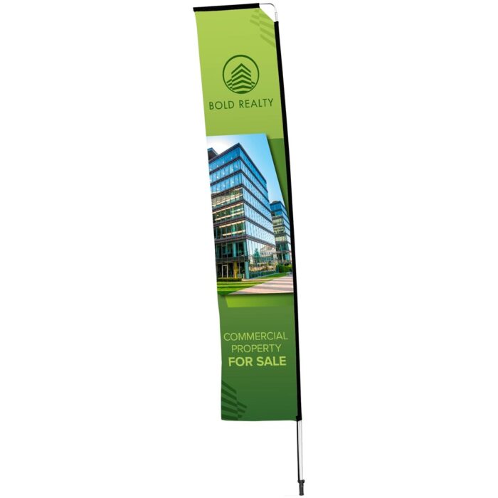 Legend 4M Sublimated Telescopic Double-Sided Flying Banner - 1 complete unit - Image 7