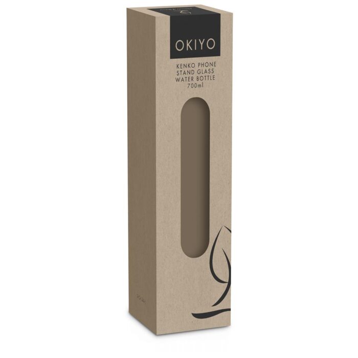 Okiyo Kenko Phone Stand Glass Water Bottle – 700ml - Image 5