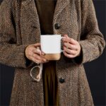 Serendipio Sienna Cork & Ceramic Sublimation Coffee Mug - 340ml - Image 13