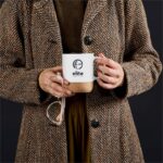 Serendipio Sienna Cork & Ceramic Sublimation Coffee Mug - 340ml - Image 3