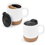 Serendipio Sienna Cork & Ceramic Sublimation Coffee Mug - 340ml - Image 11