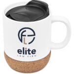 Serendipio Sienna Cork & Ceramic Sublimation Coffee Mug - 340ml - Image 8