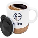 Serendipio Sienna Cork & Ceramic Sublimation Coffee Mug - 340ml - Image 9