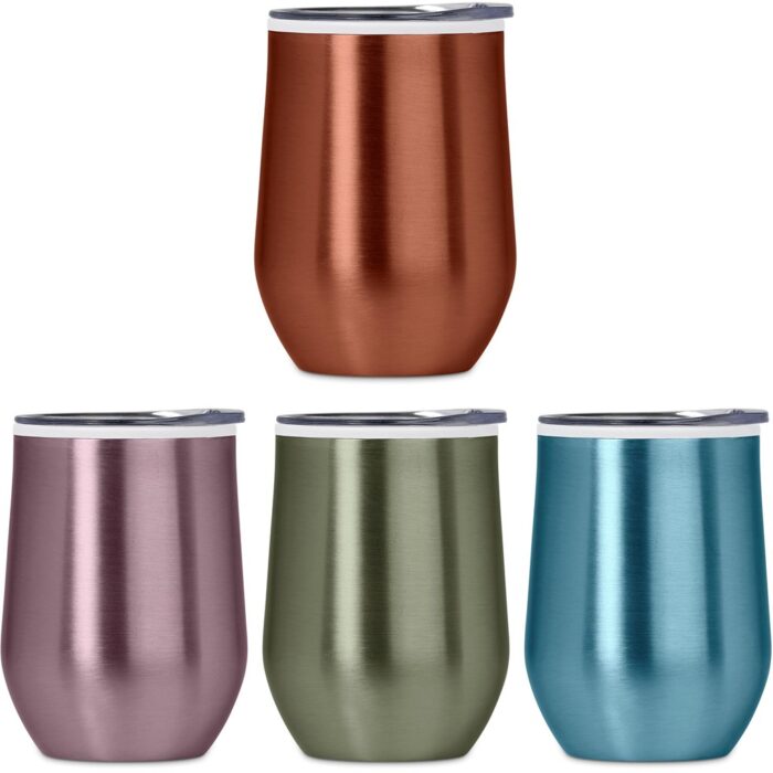 Serendipio Vogue Madison Stainless Steel & Plastic Double-Wall Tumbler - 350ml - Image 6