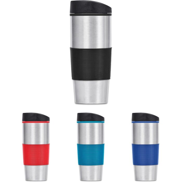 Ridge Stainless Steel & Plastic Double-Wall Tumbler - 450ml - Image 2