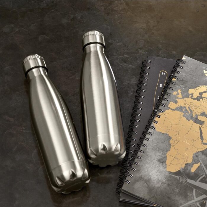 Serendipio Discovery Stainless Steel Vacuum Water Bottle - 500ml - Image 4