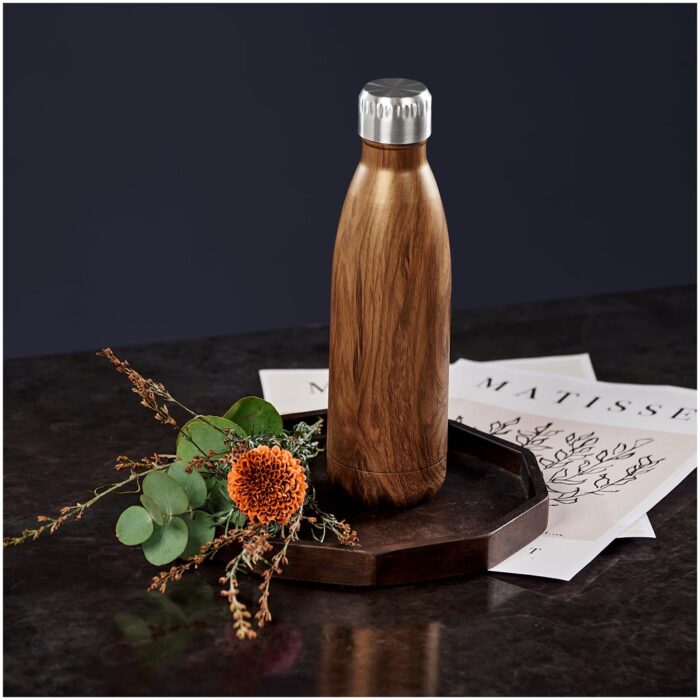 Serendipio Woodbury Stainless Steel Vacuum Water Bottle - 500ml - Image 3