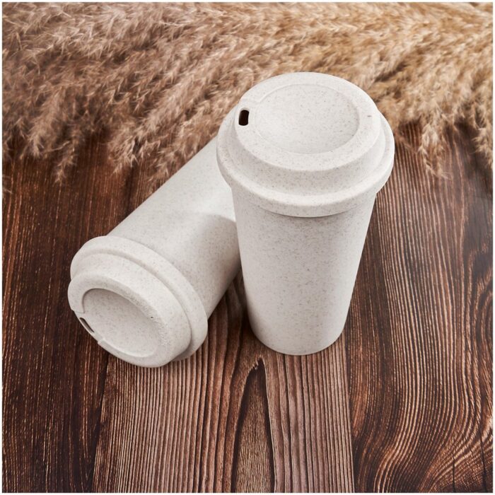 Okiyo Katagi Wheat Straw Double-Wall Tumbler – 450ml - Image 5