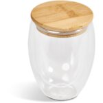 Okiyo Moco Glass & Bamboo Double-Wall Cup - 350ml - Image 6