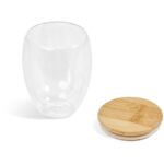 Okiyo Moco Glass & Bamboo Double-Wall Cup - 350ml - Image 14