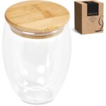Okiyo Moco Glass & Bamboo Double-Wall Cup - 350ml - Image 12
