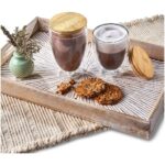 Okiyo Moco Glass & Bamboo Double-Wall Cup - 350ml - Image 10