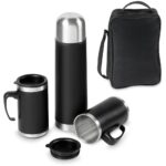 Cardinal Stainless Steel Vacuum Flask & Mug Set - Image 3