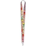Snap Hook Clip Double-Sided Sublimation Petersham Lanyard - Image 3