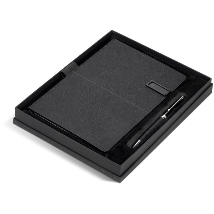 Alex Varga Corinthia Flash Drive Notebook & Pen Set - 32GB - Image 2