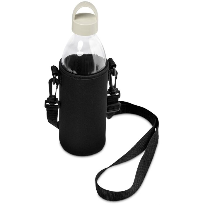 Kooshty Hands-Free Glass Water Bottle – 850ml - Cream - Image 4