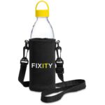 Kooshty Hands-Free Glass Water Bottle – 850ml - Yellow - Image 3