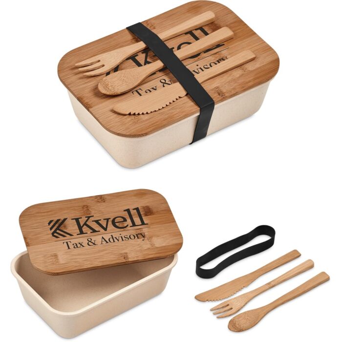 Kooshty Natura Plus Bamboo Fibre Lunch Box Set - Image 5