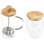 Okiyo Aibo Glass & Bamboo Coffee Set - Image 2