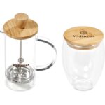 Okiyo Aibo Glass & Bamboo Coffee Set - Image 19