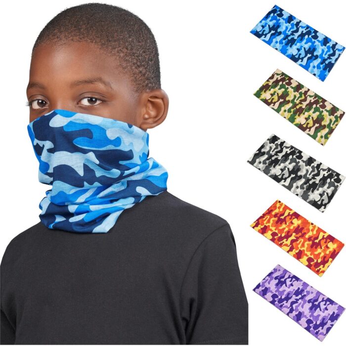 Kids Camo Flexi Tubular Bandana - Image 4