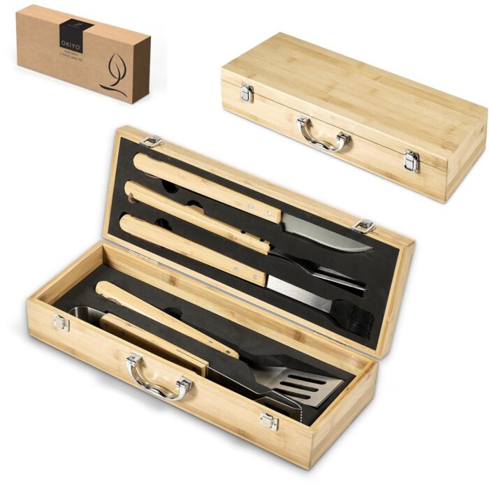 Okiyo Yakiniku Bamboo 5-Piece Braai Set - Image 5