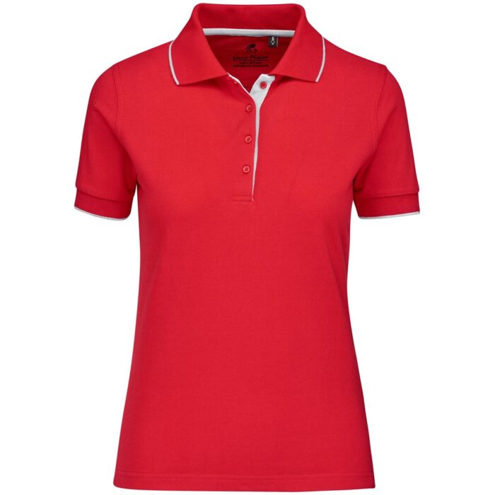 Ladies Wentworth Golf Shirt - Red - Image 2