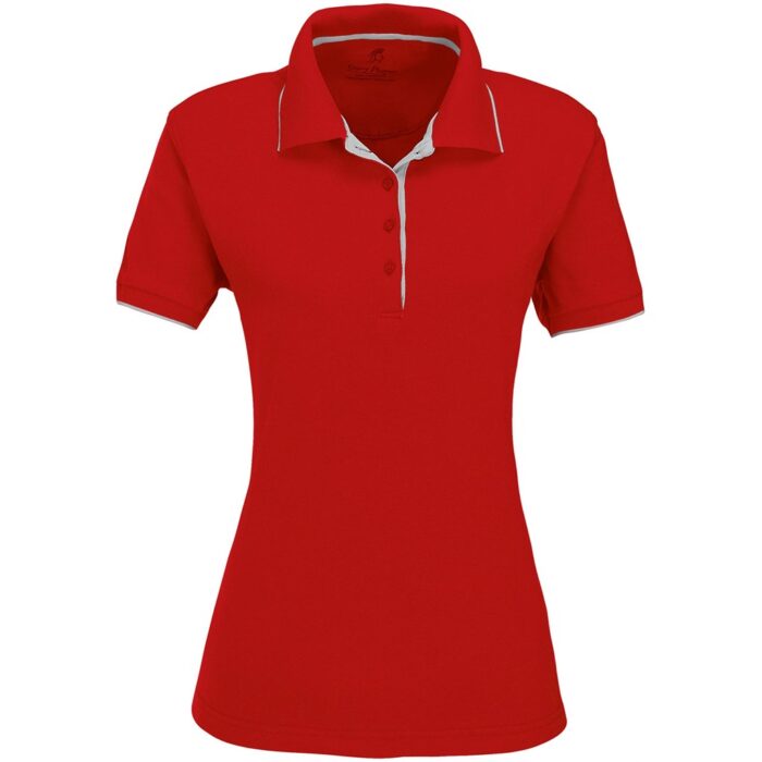 Ladies Wentworth Golf Shirt - Red - Image 1