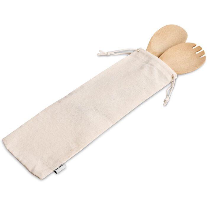 Okiyo Shinsen Bamboo Salad Servers - Image 4