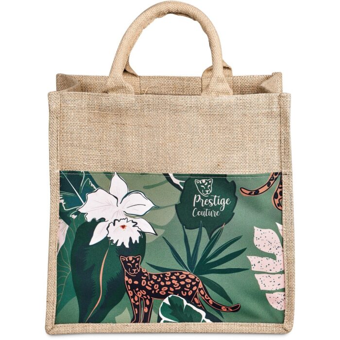 Okiyo Nuri Sublimated Pocket Jute Tote - Image 7