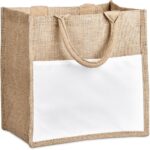 Okiyo Nuri Sublimated Pocket Jute Tote - Image 8