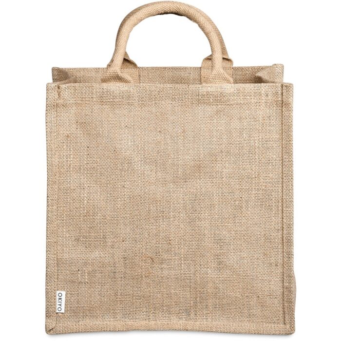 Okiyo Nuri Sublimated Pocket Jute Tote - Image 5