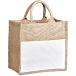 Okiyo Nuri Sublimated Pocket Jute Tote - Image 2