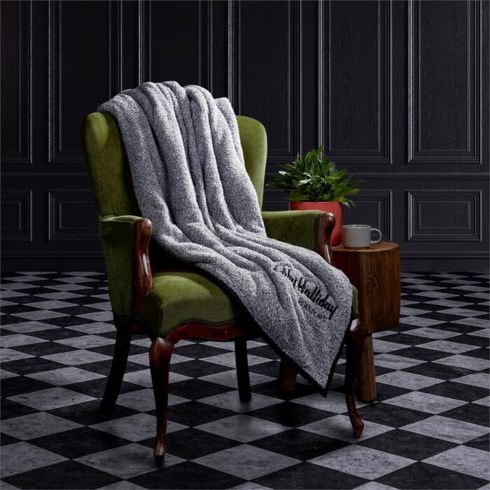 Serendipio Tranquil Sherpa Fleece Blanket - Image 2