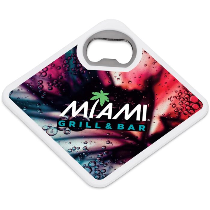 Altitude Sela Recycled Plastic Bottle Opener Coaster - Image 2
