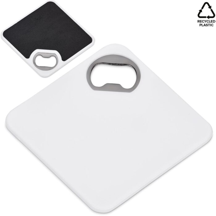 Altitude Sela Recycled Plastic Bottle Opener Coaster - Image 3