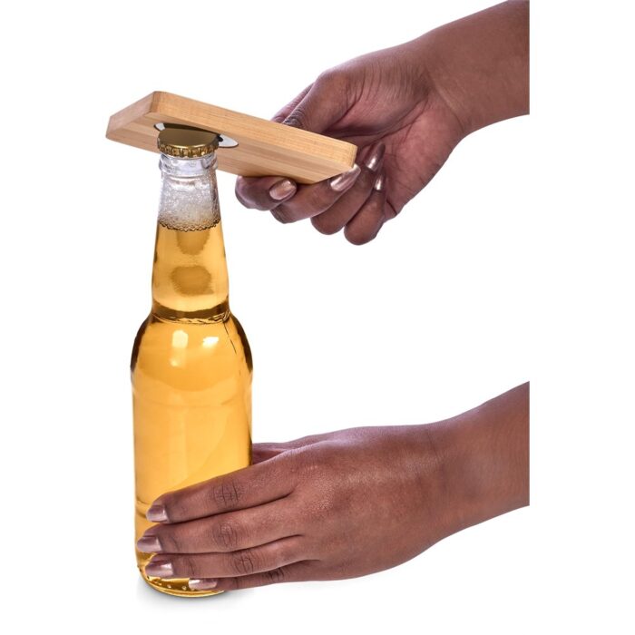 Altitude Drifter Bamboo Bottle Opener Coaster - Image 2