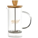 Okiyo Osu Glass & Bamboo Coffee Plunger - 350ml - Image 4