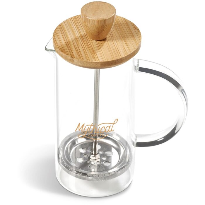 Okiyo Osu Glass & Bamboo Coffee Plunger - 350ml - Image 10