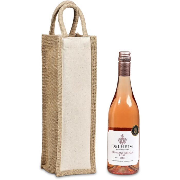 Okiyo Inshu Jute & Cotton Wine Tote - Image 5