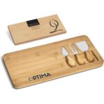 Okiyo Chizu Bamboo Cheese Board Set - Image 5
