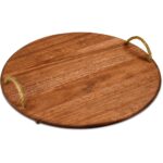 Okiyo Homegrown Large Round Hardwood Food Platter - Image 5