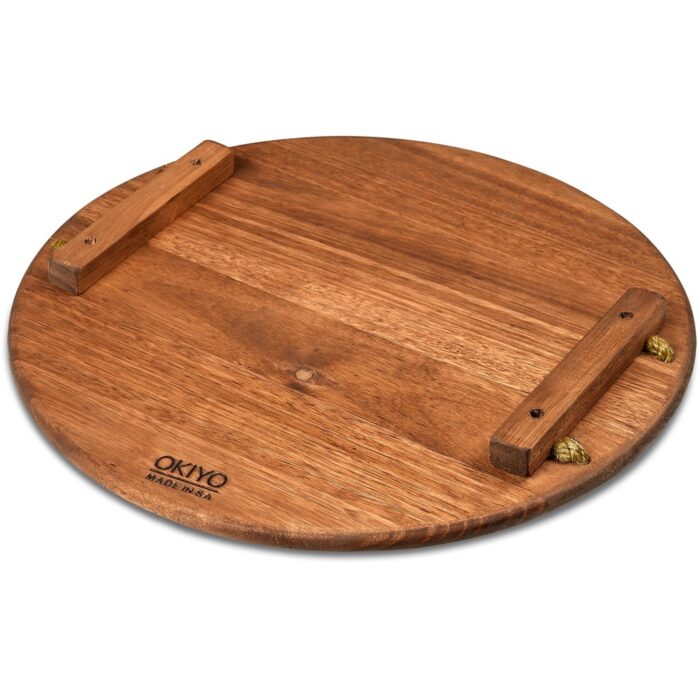 Okiyo Homegrown Large Round Hardwood Food Platter - Image 4