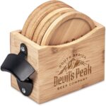 Okiyo Kanpai Bamboo Coaster & Bottle Opener Set - Image 18