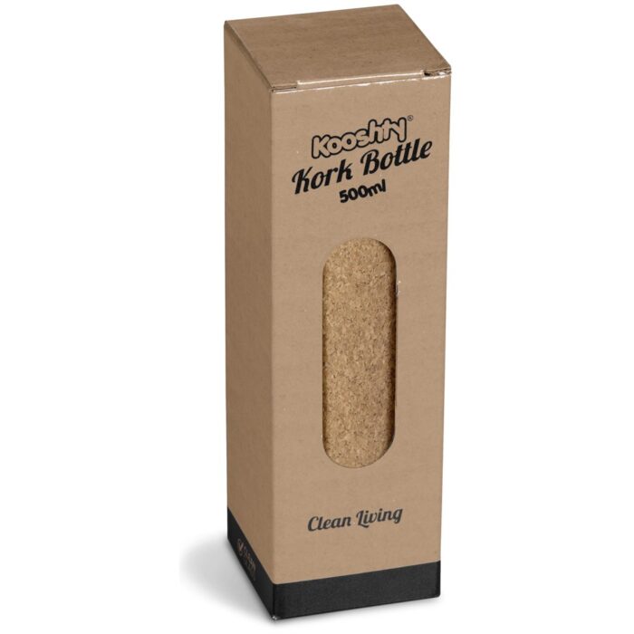 Kooshty Kork  Glass Water Bottle - 500ml - Image 2