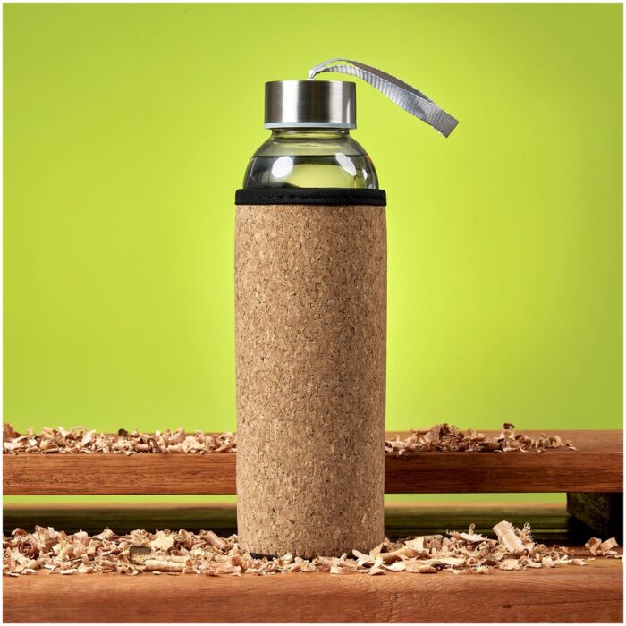 Kooshty Kork  Glass Water Bottle - 500ml - Image 5