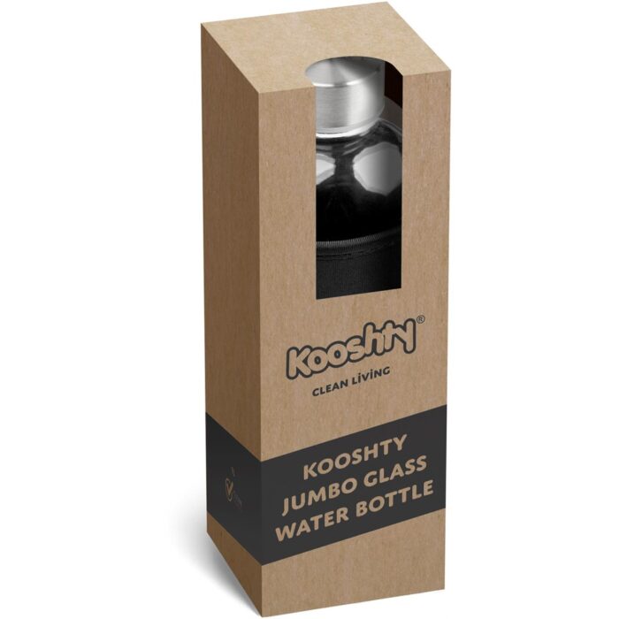Kooshty Jumbo Glass Water Bottle - 1 Litre - Image 2