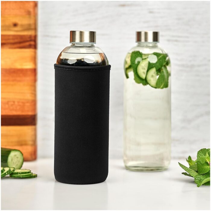 Kooshty Jumbo Glass Water Bottle - 1 Litre - Image 6