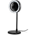 Light Breeze LED Ring Light Desk Fan - Image 5